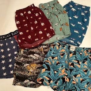 X Small American Eagle and Old Navy boxers 6 pairs